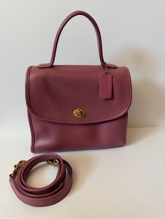 Coach Handbags - Custom Mauve Vintage Coach Manor Top Handle Bag
